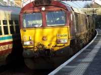 66209 passing through Johnstone en route for Hunterston.<br><br>[Graham Morgan 24/01/2007]