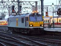 92026 Britten at Platform 9 of Glasgow Central to collect the Caledonian Sleeper.<br><br>[Graham Morgan 31/01/2007]