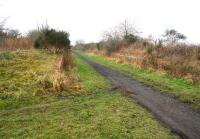 Remains of the platforms at Rosewell and Hawthornden looking south west in February 2007.<br><br>[John Furnevel 12/02/2007]