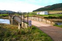 Old railway bridge over the Tweed at Cardrona looking north towards Peebles in February 2007.<br><br>[John Furnevel 25/02/2007]