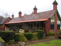 The station building at St Fillans looking remarkably well preserved in January 2007. Note the BRB notice boards on the side of the building.<br><br>[Paul D Kerr 08/01/2007]