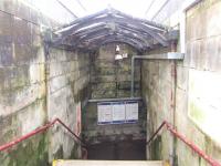 Staircase with canopy to the platform... canopy looks weathered.. looks tho it has stood the test of time!!<br><br>[Colin Harkins 26/02/2007]