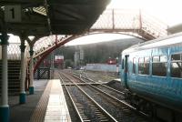 A Hexham - Middlesbrough service waiting to commence its journey on 26 February 2007. <br><br>[John Furnevel 26/02/2007]