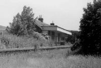 Walkerburn station looking east in 1975.<br><br>[Bill Roberton //1975]