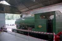 Gently simmering in the trainshed at Kirkby Stephen (East).<br><br>[Ewan Crawford //]