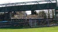 Work proceeding on �3m.renewal of C(S)listed Lammerlaws road bridge to Burntisland beach and swimming pool. Temporary footbridge near camera.<br><br>[Brian Forbes 15/05/2007]