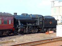 Stanier 8F 48151 at Inverness having arrived with a <I>The Great Britain</I> special. It is due to take a train north during the Easter Holidays.<br><br>[John Gray 19/03/2007]