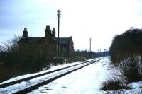 Evening at Jervaulx station in Wensleydale in 1982. <br><br>[John McIntyre //1982]