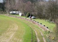 View west along the platform at Aberlady from the road bridge, May 2007.<br><br>[John Furnevel 16/05/2007]