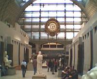 Interior view of d'Orsay Museum, Paris, formerly a railway station serving south-west France.<br><br>[Alistair MacKenzie 12/11/2002]