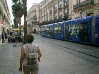 Montpellier Light Rapid Transit system providing cheap park-and-ride facilities from various points on the outskirts of the city and passing right through the city centre.<br><br>[Alistair MacKenzie //]