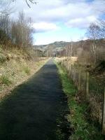 Route of Strathendrick and Aberfoyle Railway, now walkway, from Gartmore looking toward Aberfoyle.<br><br>[Alistair MacKenzie 22/03/2007]