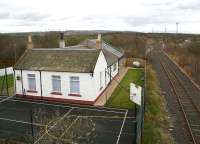 The converted former Millerhill station in March 2007. In the background the Roslin branch (latterly serving Bilston Glen colliery) comes in from the right to join the Waverley route.<br><br>[John Furnevel 09/03/2007]