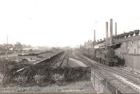 Passing Renfrew (Porterfield) station. Class 2 4.4.0 40636 on up passenger.<br><br>[G H Robin collection by courtesy of the Mitchell Library, Glasgow 08/05/1953]