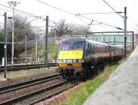 GNER Edinburgh - London train about to pass Craigentinny sidings on 21 March 2007.<br><br>[John Furnevel 21/03/2007]