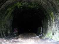 Looking through the south portal of Catesby Tunnel, Northamptonshire, in March 2007. Part of the Great Central Railway London Extension, it is almost 3,000 yards long and dead straight. Note the light at the end of the tunnel (sorry!) <br><br>[John McIntyre 23/03/2007]