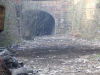 Entering the first tunnel from Bridgeton Central heading for Gallowgate Central... The trackbed has been cleared so well... what next?? Rails.<br><br>[Colin Harkins 27/03/2007]