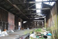 Not long for this world. Interior of the goods shed at Bridge of Weir. Owned by Sustrans, I am told.<br><br>[Ewan Crawford 29/03/2007]