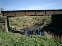 Strathendrick & Aberfoyle Railway, bridge over Kelty Water.<br><br>[Alistair MacKenzie 04/04/2007]