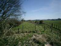 Forth & Clyde Junction Railway at Buchlyvie, looking NE, towards Stirling<br><br>[Alistair MacKenzie 04/04/2007]