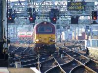 67004 Post Haste arriving to collect the empty Caledonian Sleeper stock.<br><br>[Graham Morgan 24/03/2007]