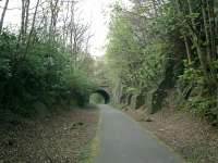 Caledonian Railway Lanarkshire and Dumbartonshire line, Bowling looking West.<br><br>[Alistair MacKenzie 13/04/2007]