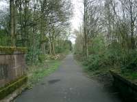 Caledonian Railway Lanarkshire and Dumbartonshire line, Bowling looking West.<br><br>[Alistair MacKenzie 13/04/2007]