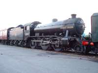 61994 on Friday evening 13 April with the stock of <I>The Great Britain</I> ready for an early start.<br><br>[John Gray 13/04/2007]