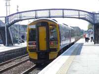 158705 stopping at Nairn with a service for Inverness.<br><br>[Graham Morgan 31/03/2007]