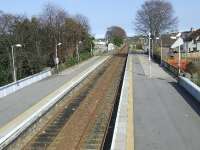 Looking east at Nairn from the overbridge at the station.<br><br>[Graham Morgan 31/03/2007]