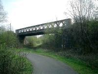 Caledonian Railway Lanarkshire and Dumbartonshire line with NBR Glasgow, Dumbarton and Helensburgh bridge over, looking SE.<br><br>[Alistair MacKenzie 13/04/2007]