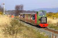 Locomotive no 7 <I>Frances</I> takes the 12.10 to Torosay Castle away from Craignure on 13 April. <br><br>[Bill Roberton 13/04/2007]