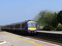 Diverted Inverness - Edinburgh train races through Gleneagles at 1223 on 15/04/07.<br><br>[Brian Forbes 14/04/2007]