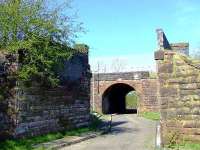 Looking North, the bridge that was in the foreground was for the North Johnstone branch, whilst the rear bridge carried the line to Cart Junction,Kilbarchan Loop and Kilmacolm.<br><br>[Graham Morgan 12/04/2007]