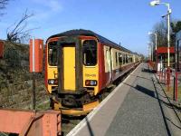 156436 at the new Paisley Canal station.<br><br>[Graham Morgan 12/04/2007]