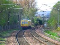 Network Rail NMT 901002 Iris 2 heading south in the direction of Miliken Park.<br><br>[Graham Morgan 17/04/2007]