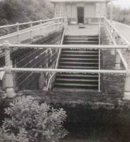 West Highland Line, Arrochar & Tarbet Station, passenger underpass.<br><br>[Alistair MacKenzie 01/10/1981]