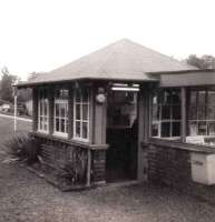 West Highland Line, Ardlui Station signal cabin.<br><br>[Alistair MacKenzie 01/10/1981]