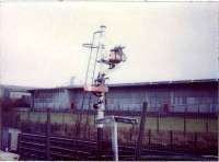 Cumbernauld Station,  signal and gradient board.<br><br>[Alistair MacKenzie //]