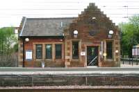 Station building on the eastbound platform at Bishopton. April 2007.<br><br>[John Furnevel 29/04/2007]