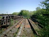 Caledonian Railway Lanarkshire and Dumbartonshire line bridge over Forth & Clyde Canal at Bowling.<br><br>[Alistair MacKenzie 02/05/2007]