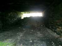 Caledonian Railway Lanarkshire and Dumbartonshire line, bridge below Beardmore Street bridge, LH tunnel double track.<br><br>[Alistair MacKenzie 04/05/2007]