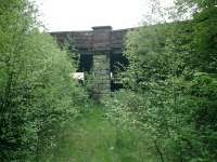 Caledonian Railway Lanarkshire and Dumbartonshire line, bridge below Beardmore Street bridge, looking from W.<br><br>[Alistair MacKenzie 04/05/2007]