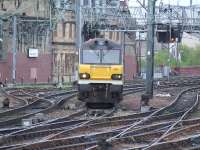 92004 Jane Austen making its way into Glasgow Central.<br><br>[Graham Morgan 20/04/2007]