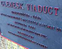 Plate attached to Glenesk Viaduct - May 2007. [See image 51725]<br><br>[John Furnevel 09/05/2007]