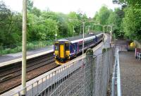 East Kilbride - Glasgow Central service at Thornliebank on 6 May.<br><br>[John Furnevel 6/05/2007]