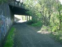 Lanarkshire and Dumbartonshire Railway branch to Rothesay Dock. Bridge over carried Yoker Riverside Station.<br><br>[Alistair MacKenzie 09/05/2007]