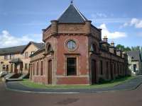 Lanarkshire and Dumbartonshire Railway, Clydebank Riverside Station. Now housing, Architect JJ Burnet. See photograph ref 13217 for simiar view in the 1980s.<br><br>[Alistair MacKenzie 09/05/2007]