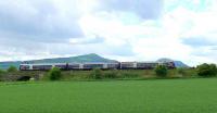 The Paps o Fife (Lomond Hills)are seen behind this northbound 170 approaching Ladybank.<br><br>[Brian Forbes 14/05/2007]