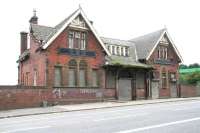 Still hanging in there - the old Possil station building still standing on Balmore Road on 13 May 2007.<br><br>[John Furnevel 13/05/2007]